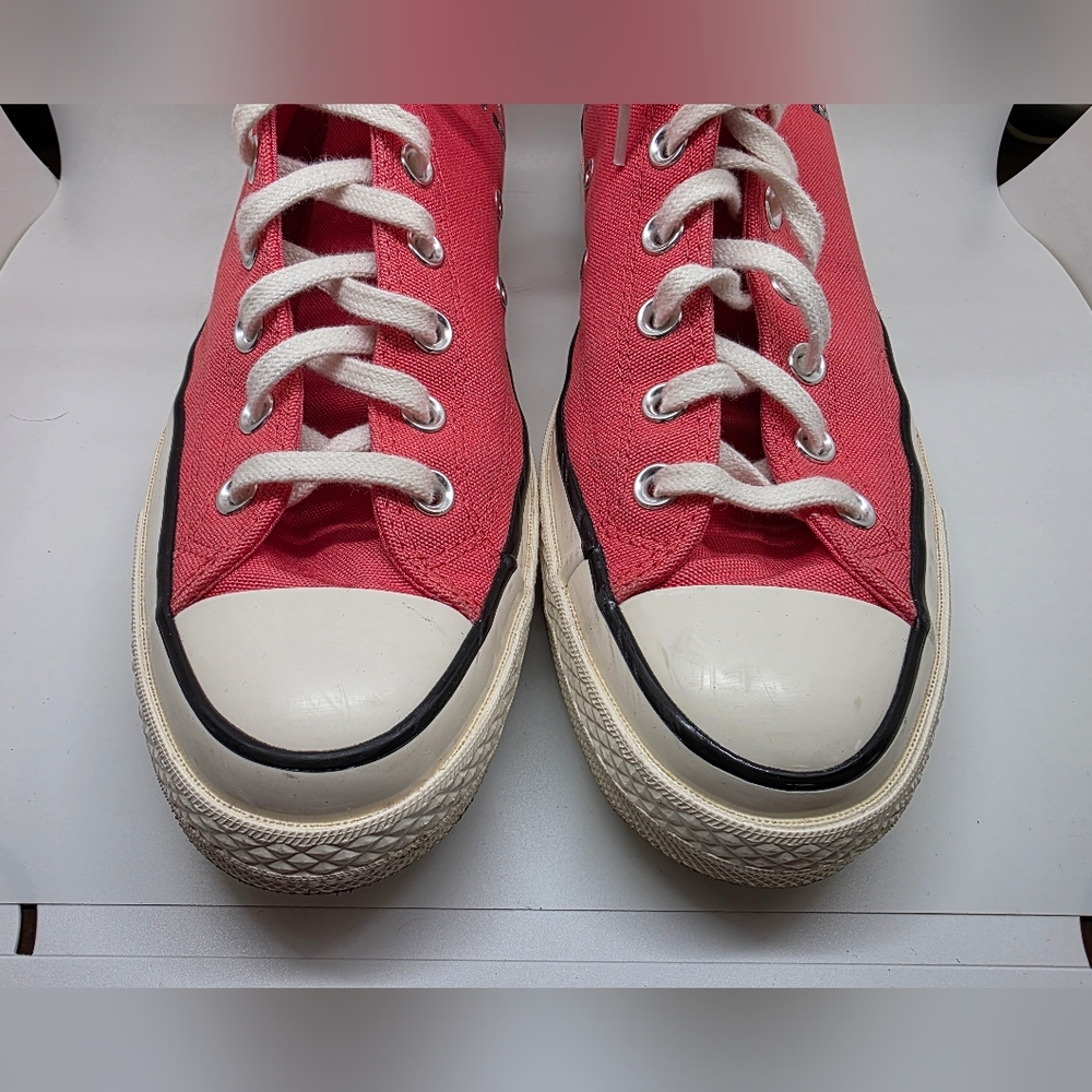 Pink High-Top Sneakers with Skeleton Design - Picture 5 of 8